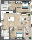 2 Bedroom 2 Bathroom