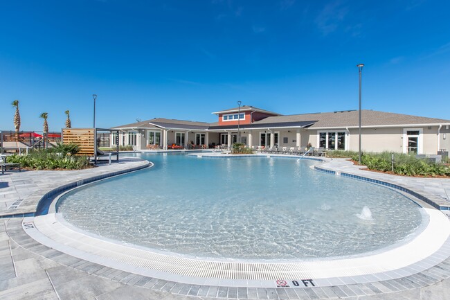 Beach Entry Pool with Lap Lanes