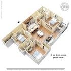 3 Bed 2 Bath 2-car Garage 1565sf