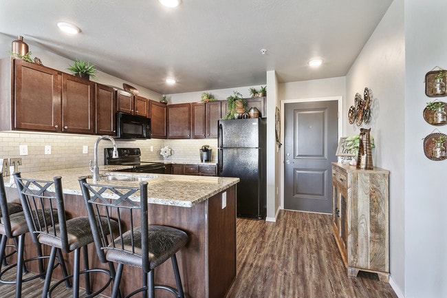 Kitchen in lower 2 bedroom unit