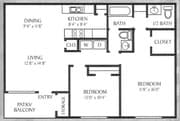 2BR/1.5BA