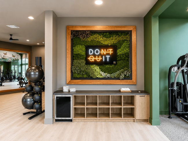 Fitness Center Motivation Wall