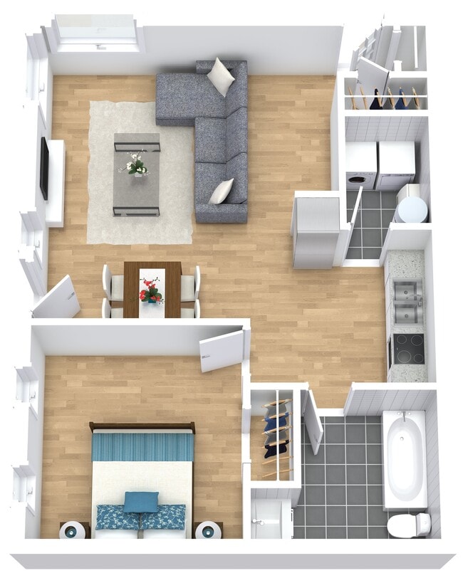 Calle Fairlawn S. Miller, 1 habitación - Cypress West Akron Apartments