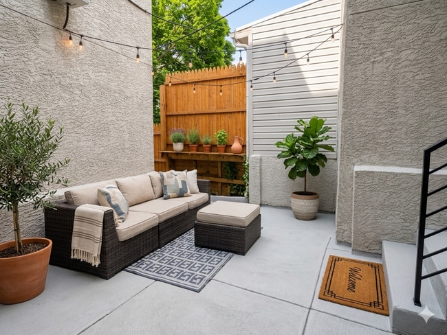 Photo - Private fenced yard! Modern, stylish & fully updated apartment! Unit 1E
