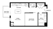 S1 Floor plan W Dimensions
