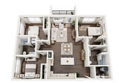 E.1 Three Bedroom floor plan Broadstone Walnut Grove
