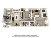 The Franklin 3 Bedroom Floor Plan