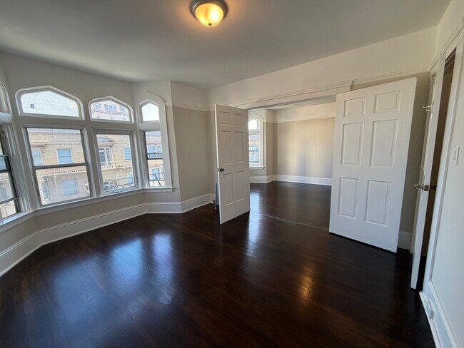 Freshly painted, refinished floors.