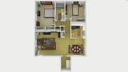 2BR/1BA