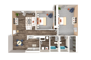 Two Bedroom Two Bathroom