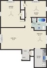 2BR/ 1 BA (Style ZM1) | 790 sq. ft.