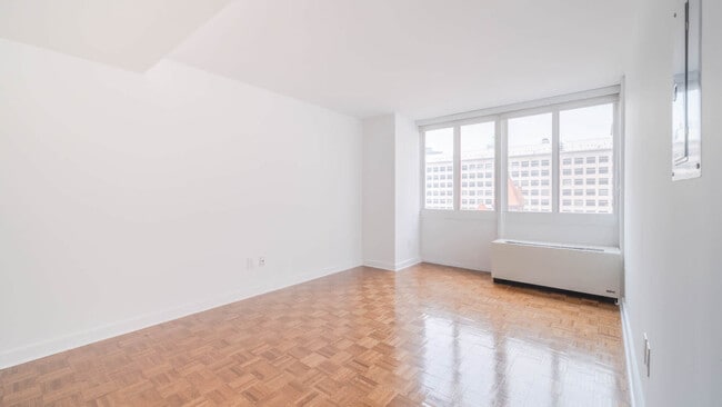 Living Room with Parquet Flooring