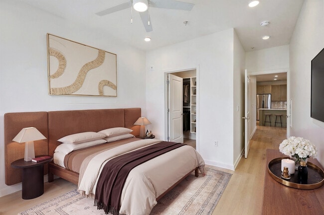 The Row & Gardens Collections - Spacious Bedrooms with Warm Wood-Inspired Flooring