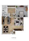 1BR/1BA