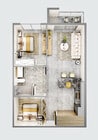 1 Bed + Den A2