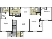 3BR/2BA
