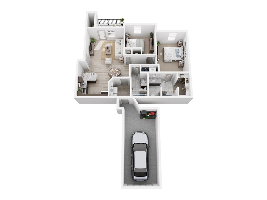 Floor Plan - Longspur (with garage)