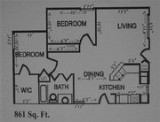2BR/1BA
