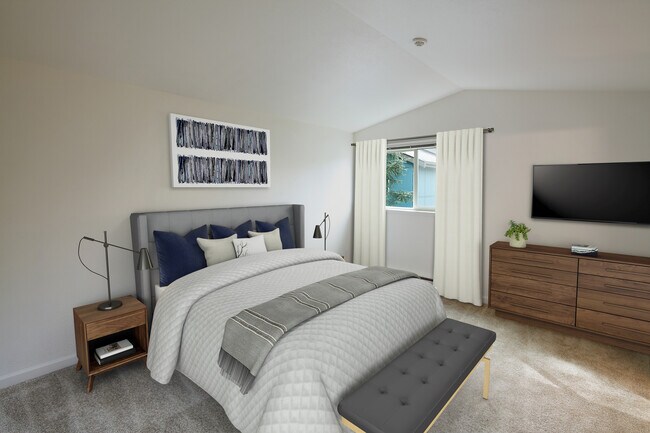 Renovated Package I bedroom with carpet (select homes)
