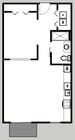 Executive One Bed Floorplan