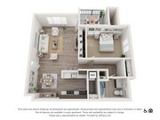 1B - 1x1 floor plan The McKenzie