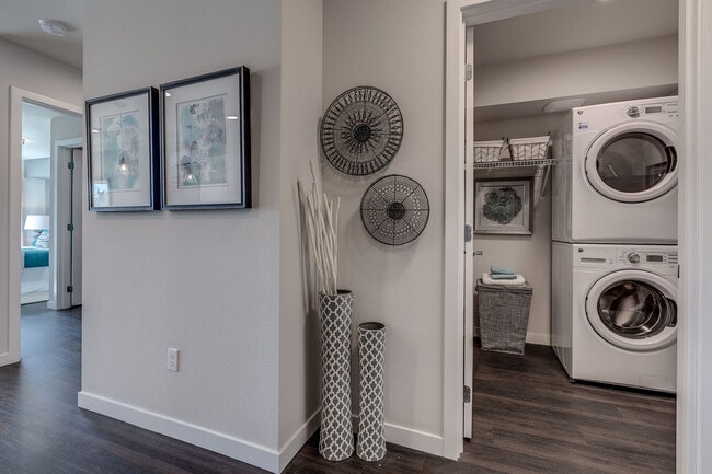 Every Lux Apartment includes in-unit, full-sized, energy-efficient, front-loading washer and dryer and most homes include a laundry room with extra storage space