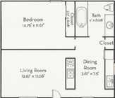 1BR/1BA