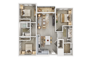 C1 floor plan Solis North Creek