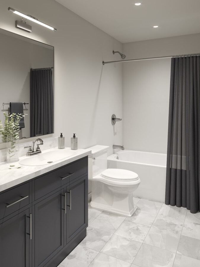 Master bathroom - Madison View Apartments