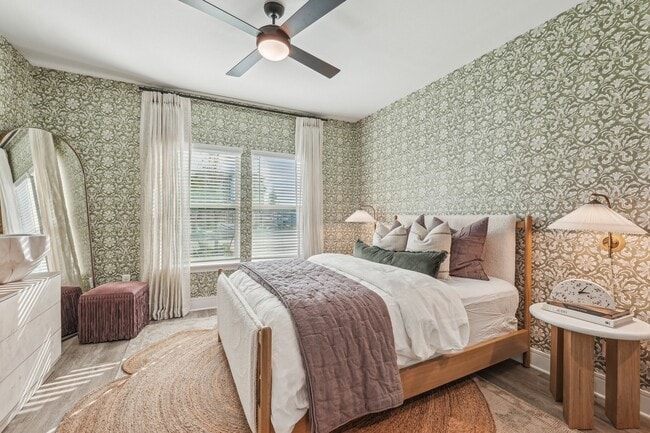 Bedroom with Window and Walk-in Closet - Forayna Watercolor Place