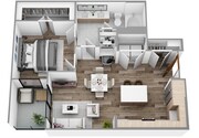 C - 1 Bedroom / 1 Bath