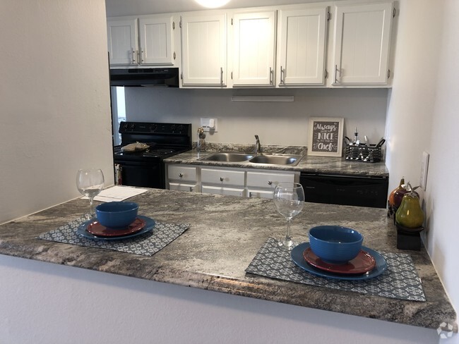 Actual picture of availiable unit 2x1 Fully Renovated Kitchen - Holladay On Ninth Rental