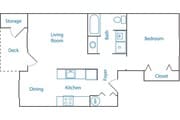 1 Bedroom, 1 Bathroom