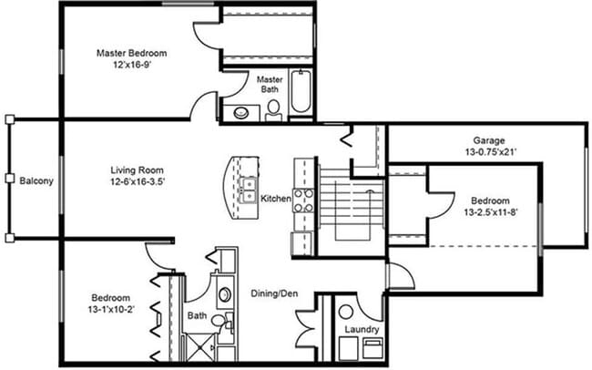 Photo - RENT SPECIAL -- Like New Condo Style Upper 3 Bedroom 2 Bathroom plus Den Apartment is Available Unit 7