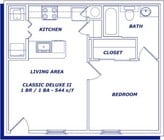 1BR/1BA