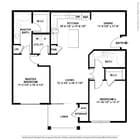 Cypress Creek - Lavenderr - 1102 SF - 2B2B - 2D Floorplan
