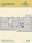 2 bed , 2 bath 935 sq ft