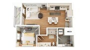 3D Floorplan - Unit A2_Scheme A