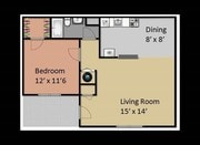 1BR/1BA