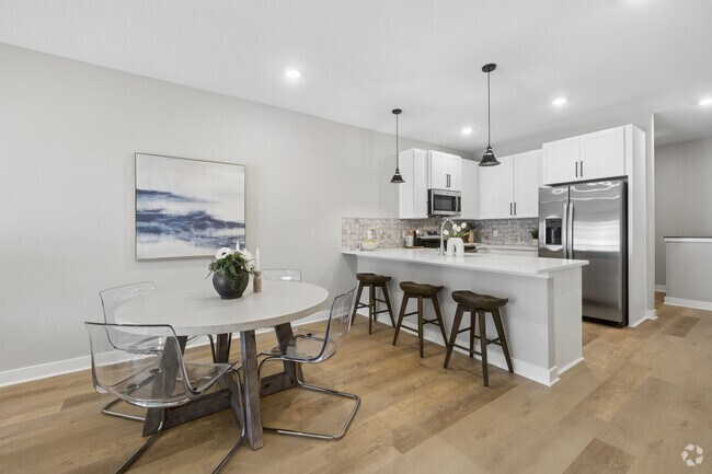 3BR, 2BA - 1,450SF - Kitchen and Dining Room - Oneka Fields Townhomes