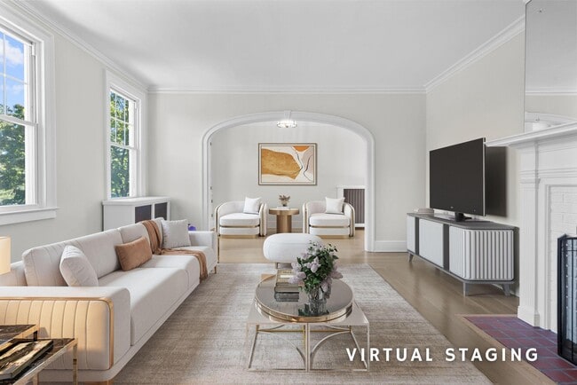 Living Room Staged - 1070 Whitney Ave Unit 2