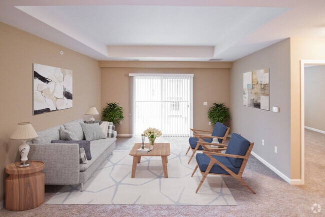 Bright Living Area in Montclair Village Apartments - Montclair Village Rental