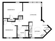 2BR/1BA