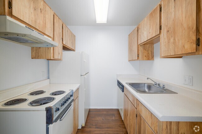 1BR, 1BA - 420SF - Kitchen - Valley View Apartments