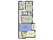 3 Bedroom / 2 Bath / 1064 Sq.Ft.