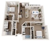 Floor Plan D2 | The Woodlands Apartments | Apartments in Menomonee Falls, WI