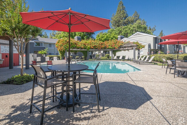 Pool Area - Ellington Apartments