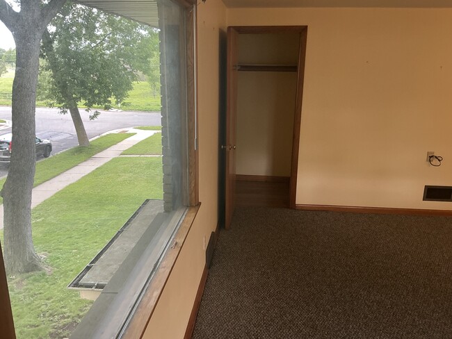 Front room, picture, window, and closet
