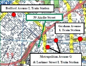 Transportation Map - 39 Ainslie St