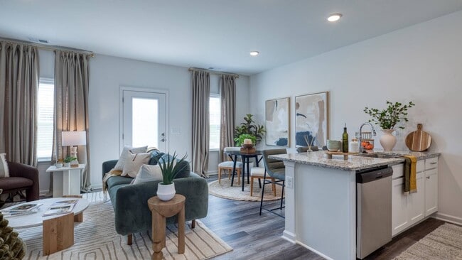 Expansive windows with abundant sunlight